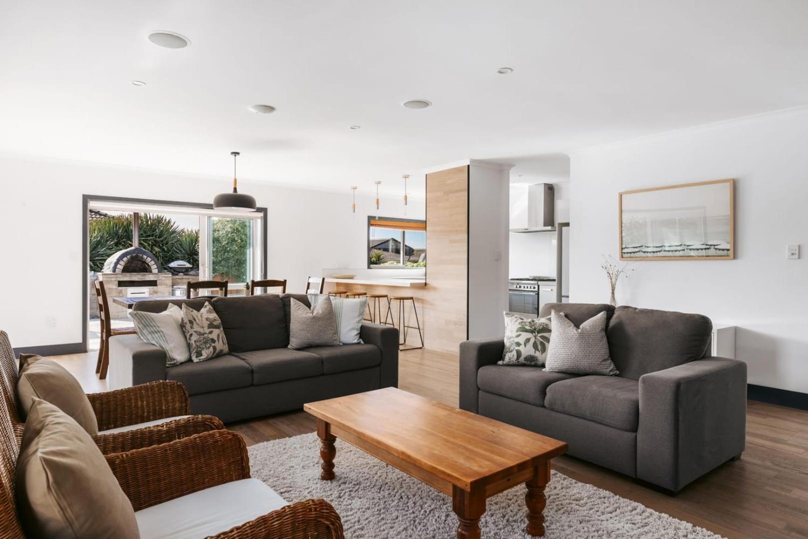 Вилла Seaside Beach Retreat - Outdoor Living Маунт-Маунгани Экстерьер фото